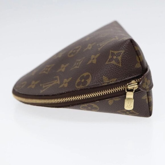 LOUIS VUITTON Monogram Trousse Demi Ronde Cosmetic Pouch M47520 LV Auth 86597 - Picture 8 of 16